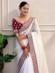 Latest Embroidered Sarees-04