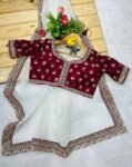 Latest Embroidered Sarees-04
