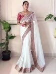 Latest Embroidered Sarees-04