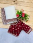 Latest Embroidered Sarees-04