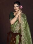 Latest Embroidery Designer work Saree-06