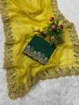 Latest Embroidery Designer work Saree-04